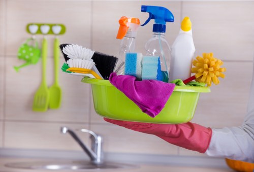 Detailed cleaning of a bedroom in a Holland Park end of tenancy service