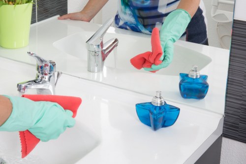 Retail and reception area commercial cleaning in Hollandpark
