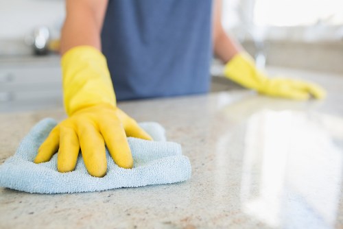 Local cleaners maintaining a commercial property in Hollandpark